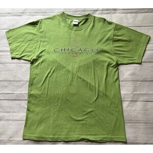 Vintage Perrin Pro Weight Chicago Illinois 1833 Graphic T-Shirt Size Large